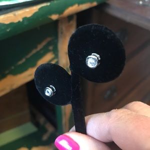 Silpada CZ Sterling Silver Earrings/Studs